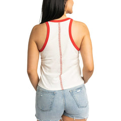 St. Louis Cardinals Lusso Women's Jane Tank Top - White Tanks