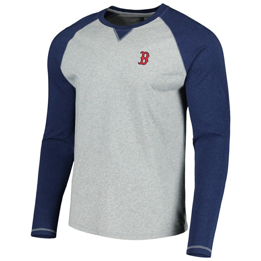 Boston Red Sox johnnie-O Alsen Raglan Long Sleeve T-Shirt - Navy/Heather Gray T-shirts