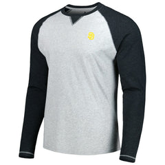 San Diego Padres johnnie-O Alsen Raglan Long Sleeve T-Shirt - Charcoal/Heather Gray T-shirts