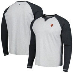 San Francisco Giants johnnie-O Alsen Raglan Long Sleeve T-Shirt - Charcoal/Heather Gray T-shirts