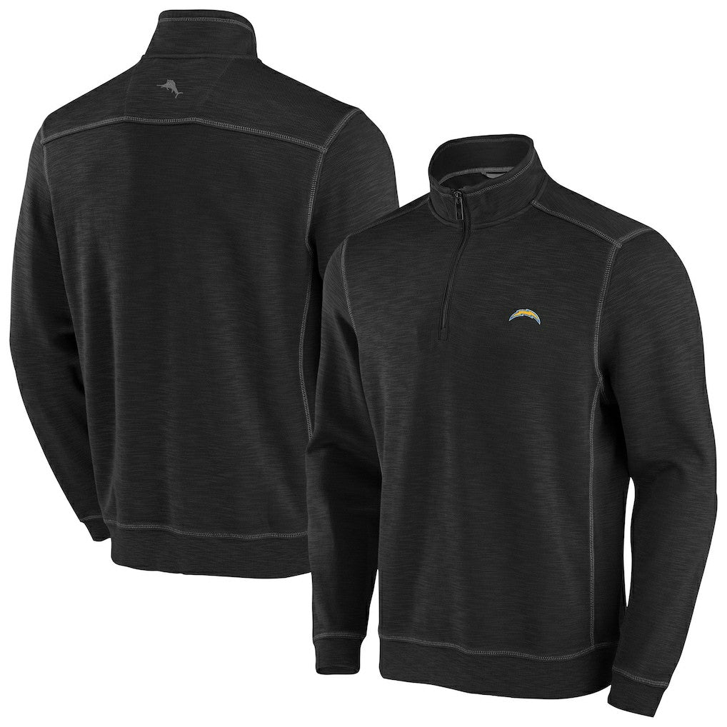 Los Angeles Chargers Big & Tall Tobago Bay Half-Zip Sweatshirt Black