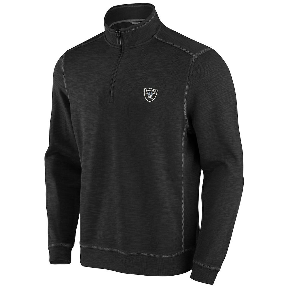 Las Vegas Raiders Big & Tall Tobago Bay Half-Zip Sweatshirt Black