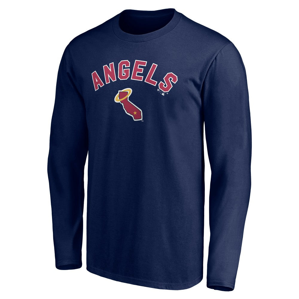 California Angels Personalized Cooperstown Collection Winning Streak Long Sleeve T-Shirt - Navy T-shirts