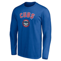 Chicago Cubs Personalized Cooperstown Collection Winning Streak Long Sleeve T-Shirt - Royal T-shirts