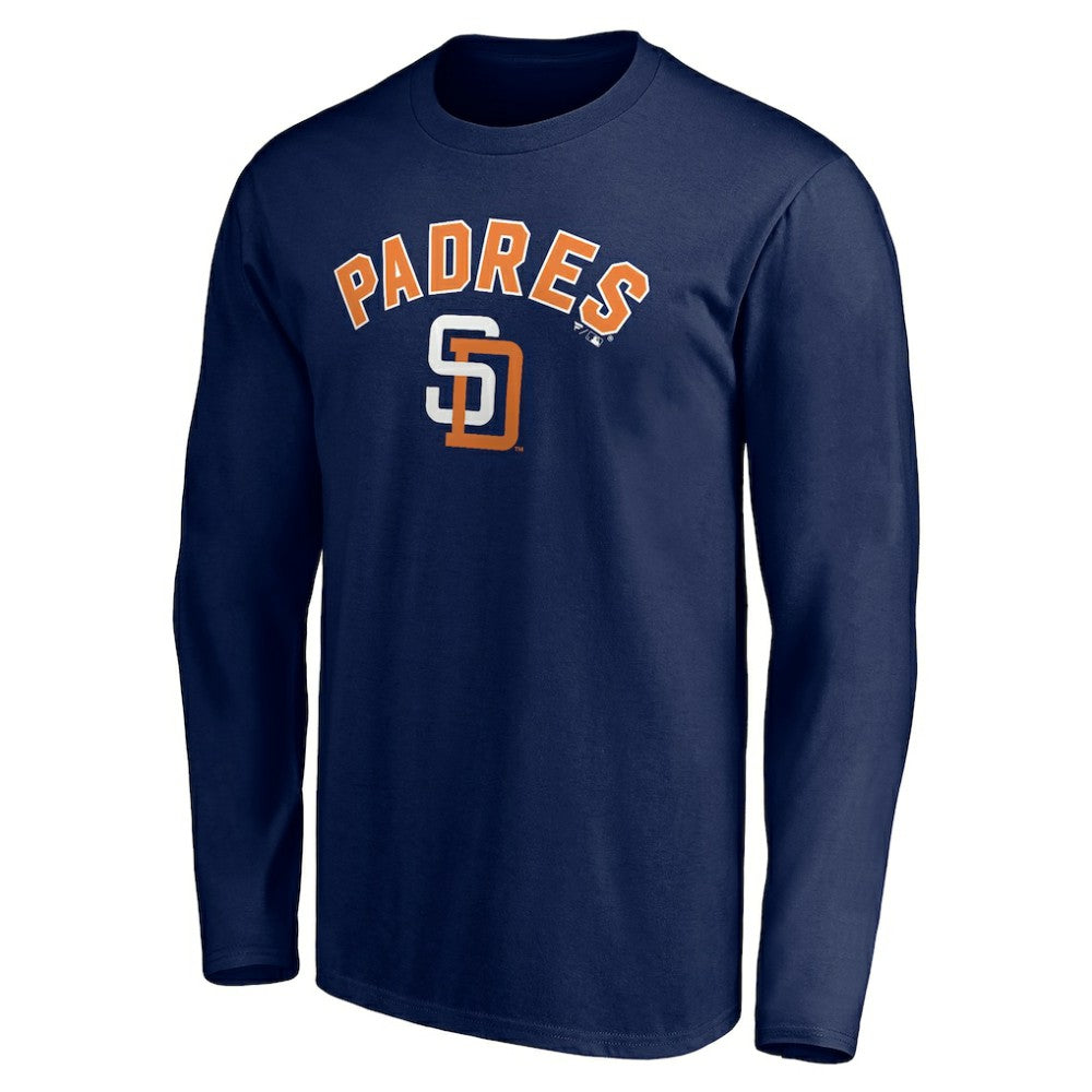 San Diego Padres Personalized Cooperstown Collection Winning Streak Long Sleeve T-Shirt - Navy T-shirts