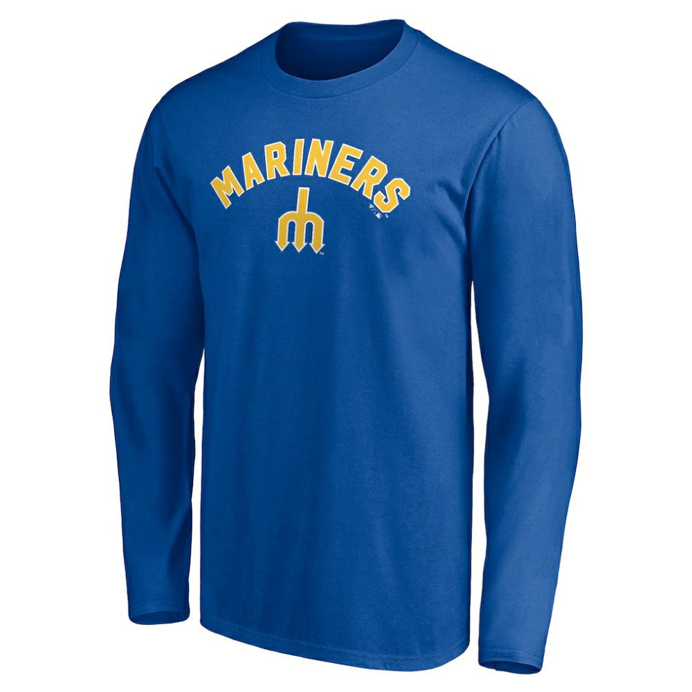 Seattle Mariners Personalized Cooperstown Collection Winning Streak Long Sleeve T-Shirt - Royal T-shirts