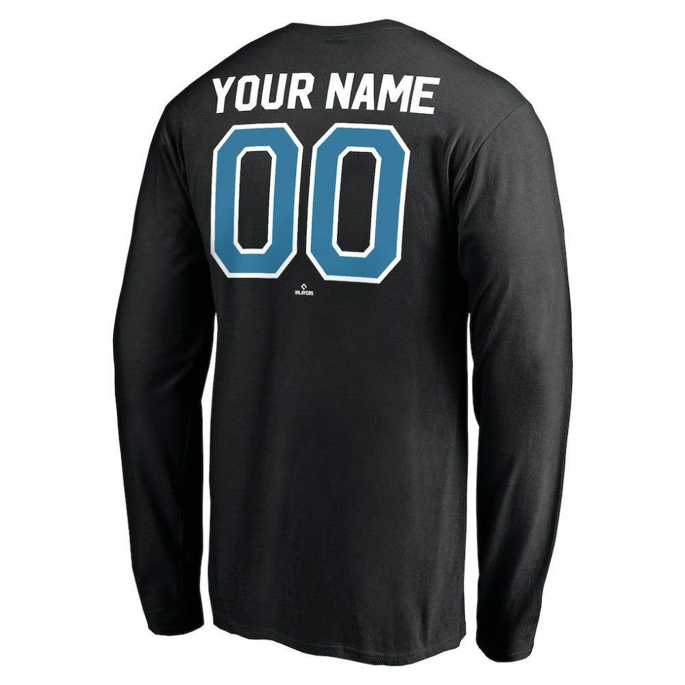 Tampa Bay Rays Personalized Cooperstown Collection Winning Streak Long Sleeve T-Shirt - Black T-shirts