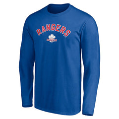Texas Rangers Personalized Cooperstown Collection Winning Streak Long Sleeve T-Shirt - Royal T-shirts