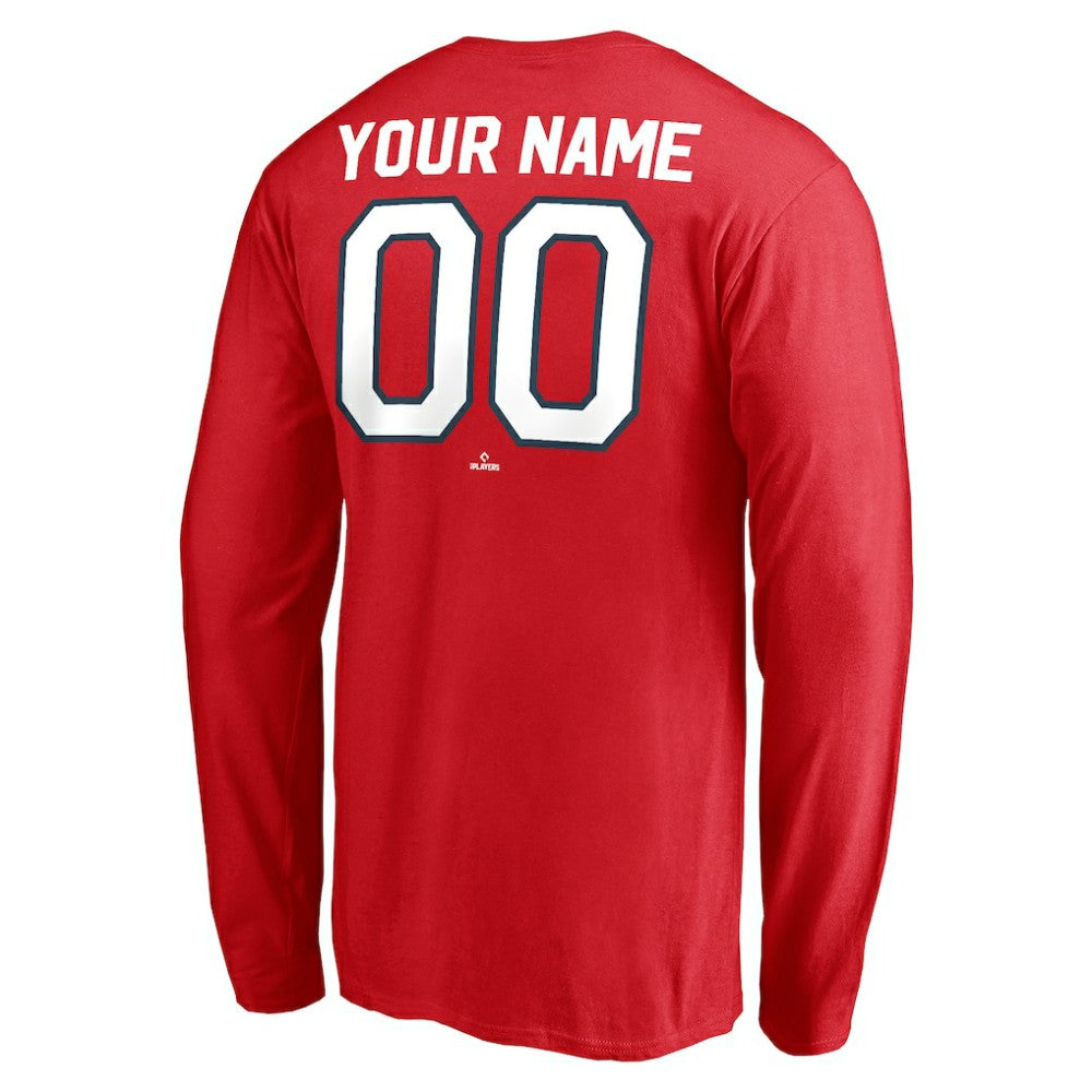 Washington Nationals Personalized Cooperstown Collection Winning Streak Long Sleeve T-Shirt - Red T-shirts