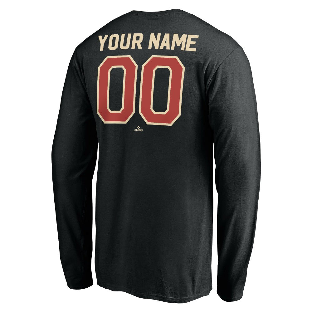 Houston Astros Personalized Cooperstown Collection Alternate Winning Streak Long Sleeve T-Shirt - Black T-shirts