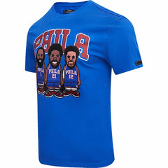 Joel Embiid, Tobias Harris, James Harden Philadelphia 76ers Pro Standard Multi Lineup T-Shirt Royal