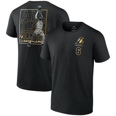LeBron James Los Angeles Lakers NBA All-Time Scoring Record T-Shirt Black