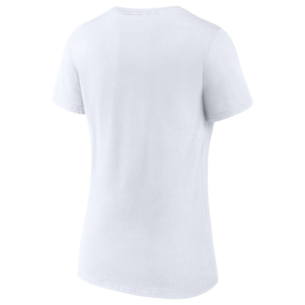 LeBron James Women's NBA All-Time Scoring Record Split Points V-Neck T-Shirt White