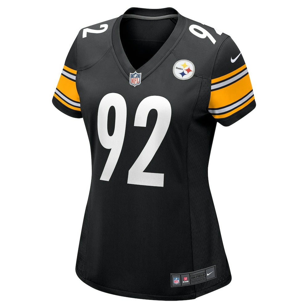 James Harrison Pittsburgh Steelers Women's Retired Game Jersey Black