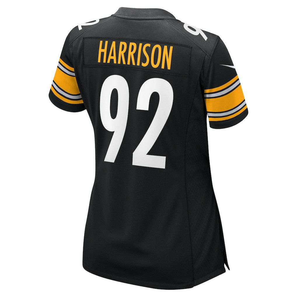 James Harrison Pittsburgh Steelers Women's Retired Game Jersey Black