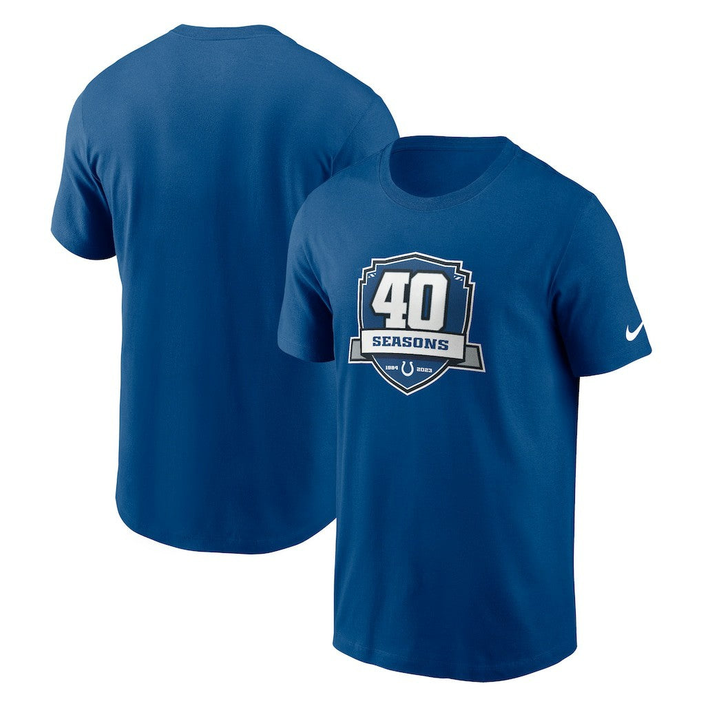 Indianapolis Colts 40th Anniversary Essential T-Shirt Royal