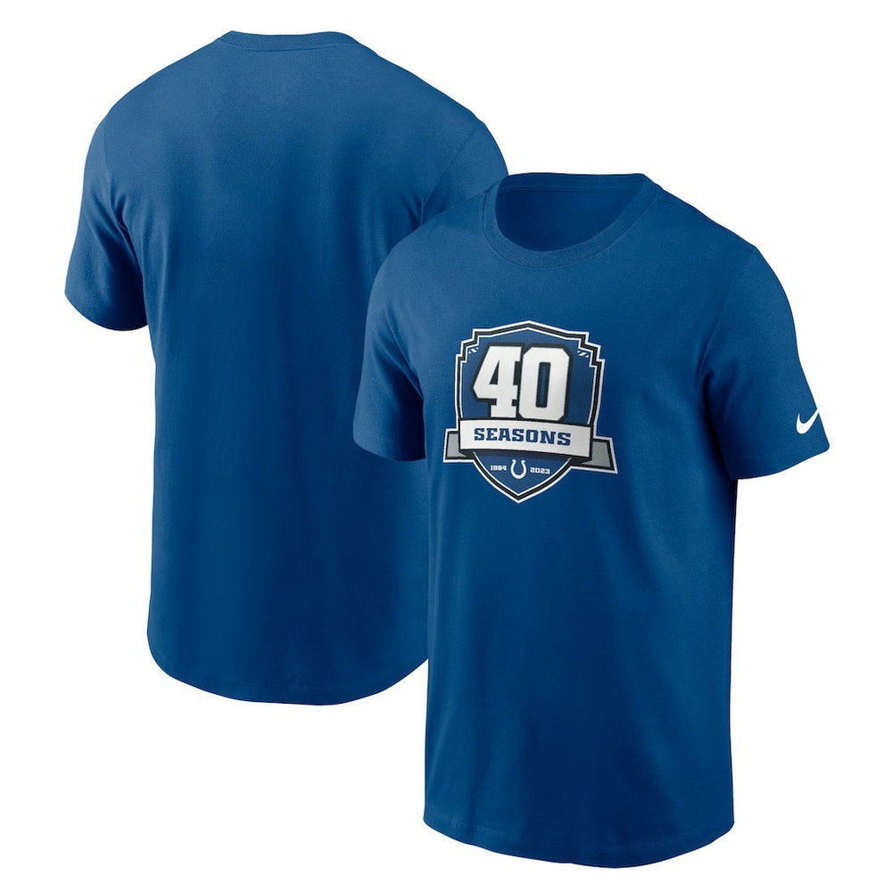 Indianapolis Colts 40th Anniversary Essential T-Shirt Royal