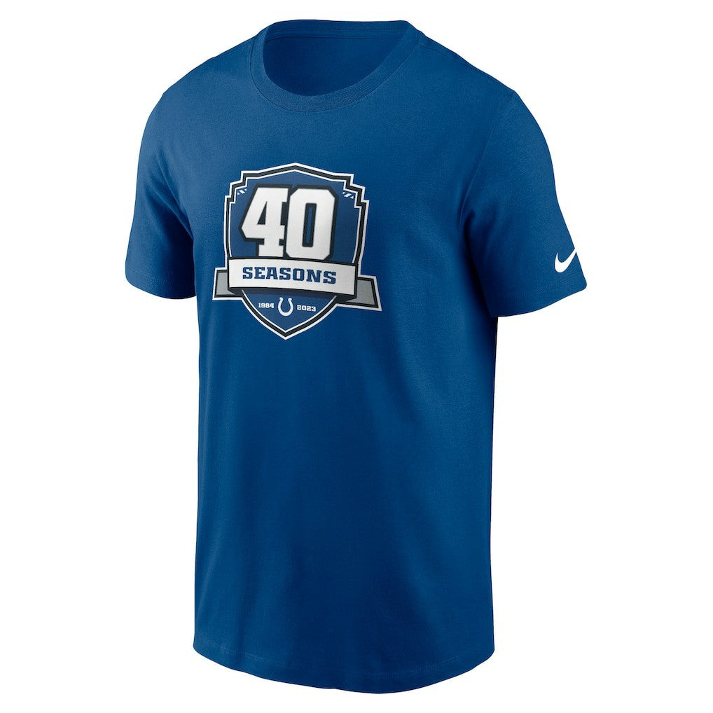 Indianapolis Colts 40th Anniversary Essential T-Shirt Royal