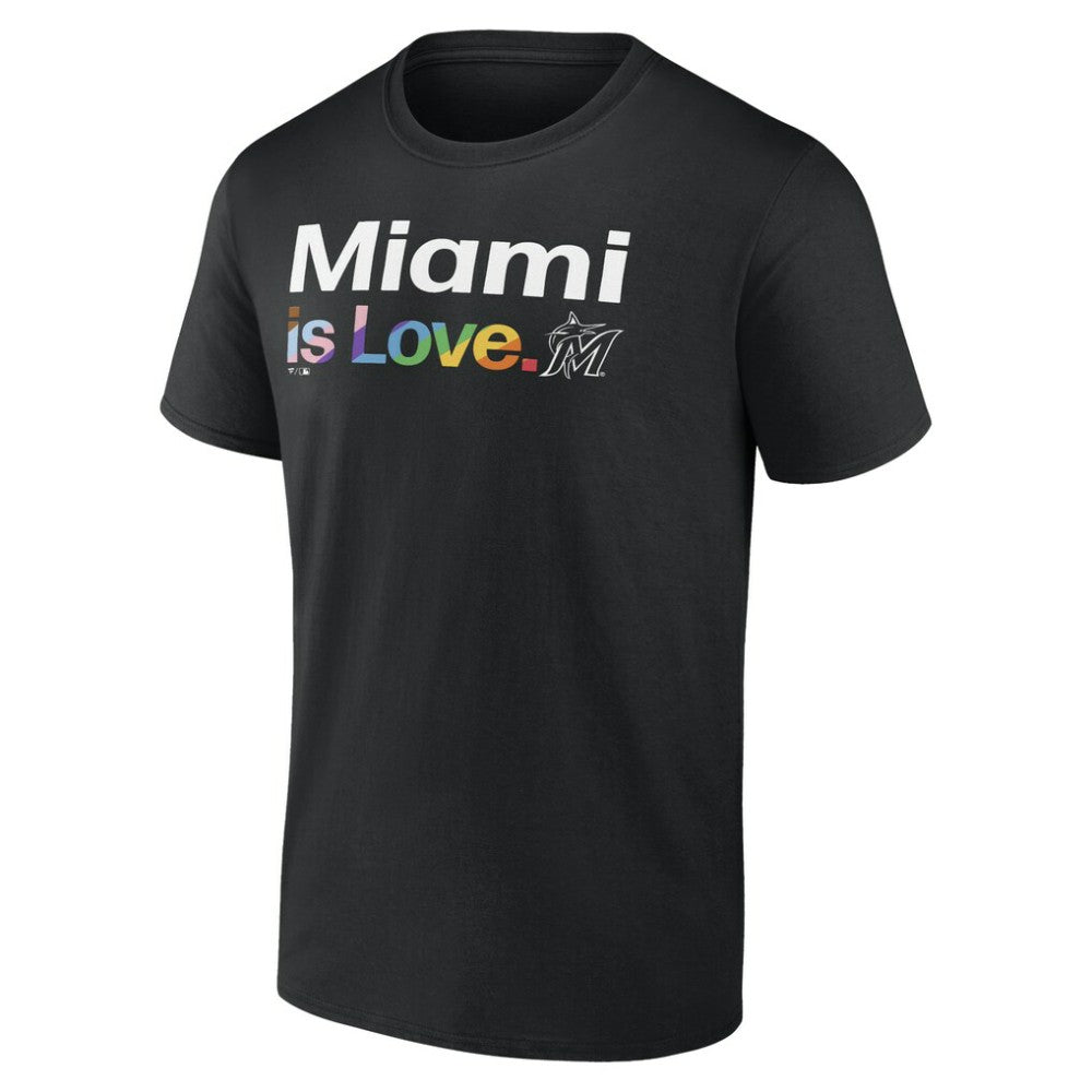 Miami Marlins City Pride T-Shirt - Black T-shirts
