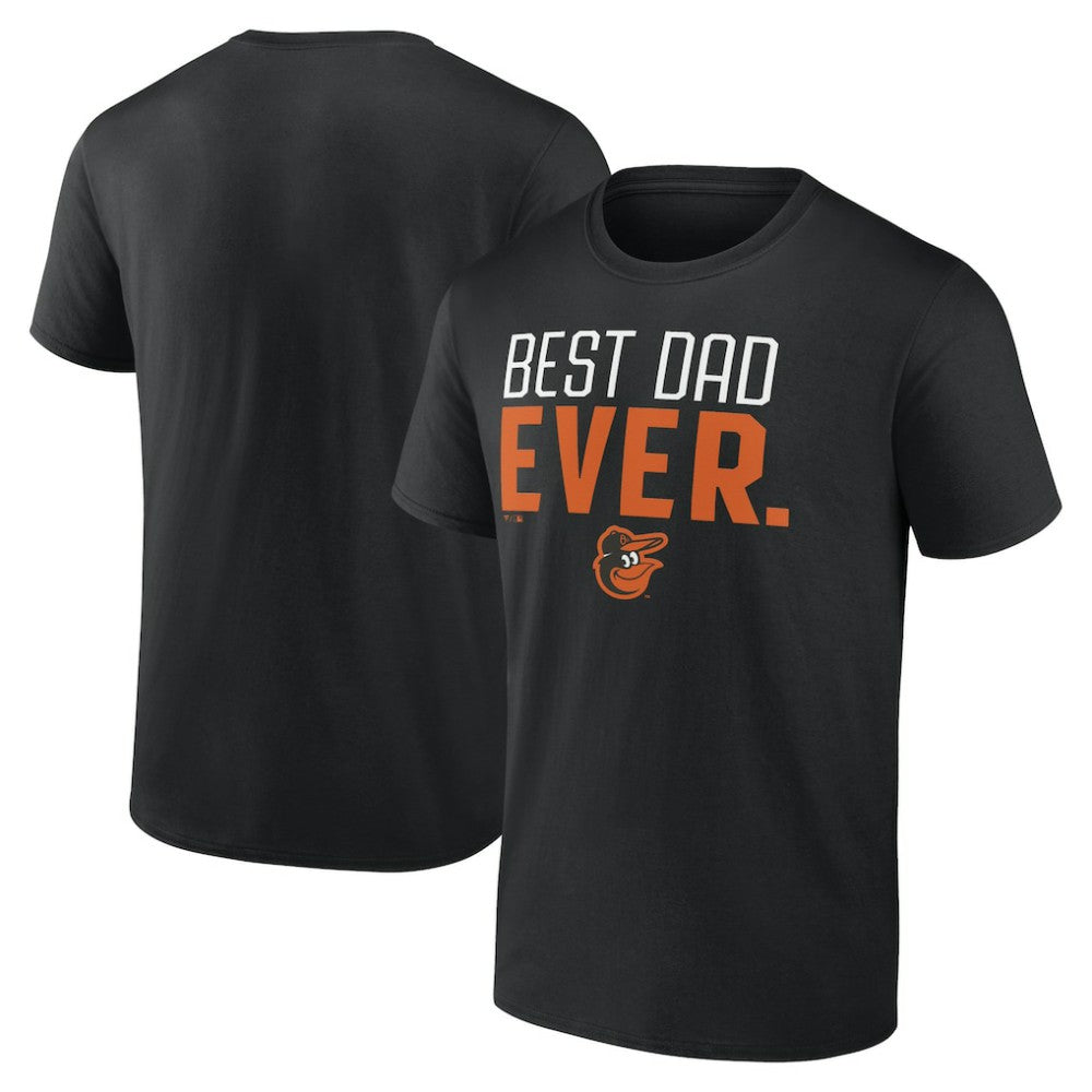 Baltimore Orioles Best Dad Ever T-Shirt - Black T-shirts
