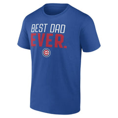 Chicago Cubs Best Dad Ever T-Shirt - Royal T-shirts