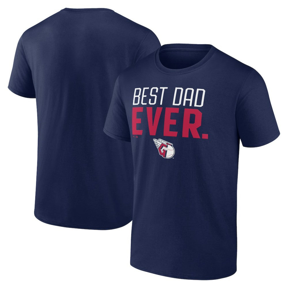 Cleveland Guardians Best Dad Ever T-Shirt - Navy T-shirts