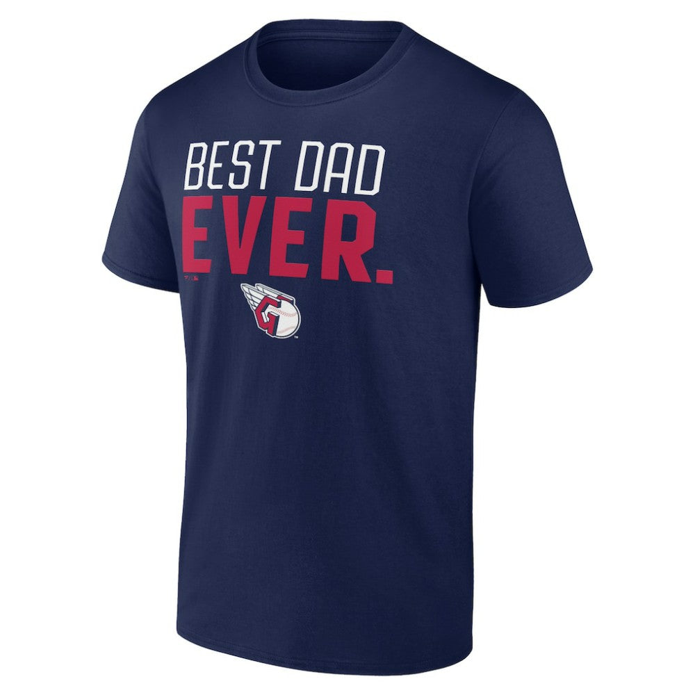 Cleveland Guardians Best Dad Ever T-Shirt - Navy T-shirts