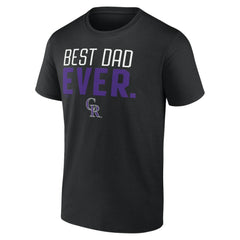 Colorado Rockies Best Dad Ever T-Shirt - Black T-shirts