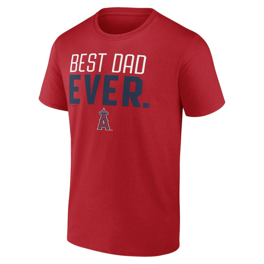Los Angeles Angels Best Dad Ever T-Shirt - Red T-shirts