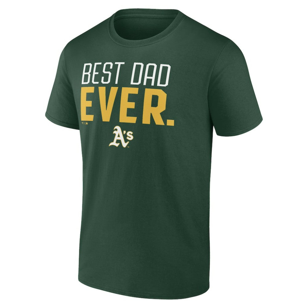 Athletics Best Dad Ever T-Shirt - Green T-shirts