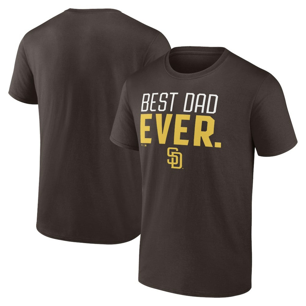 San Diego Padres Best Dad Ever T-Shirt - Brown T-shirts