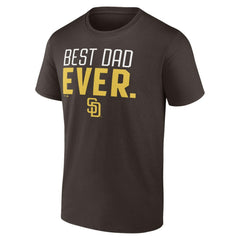San Diego Padres Best Dad Ever T-Shirt - Brown T-shirts