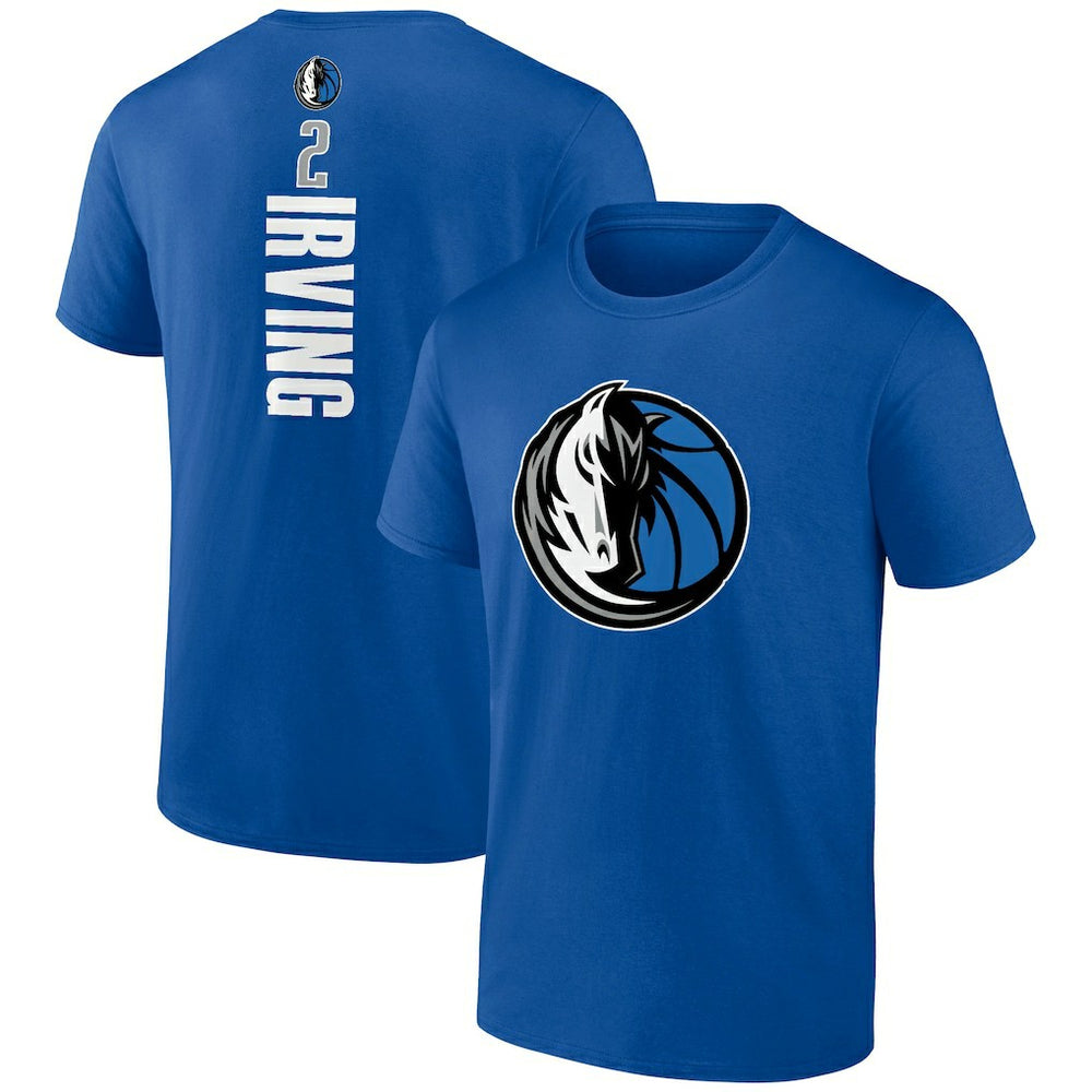 Kyrie Irving Dallas Mavericks Playmaker Name & Number T-Shirt Royal