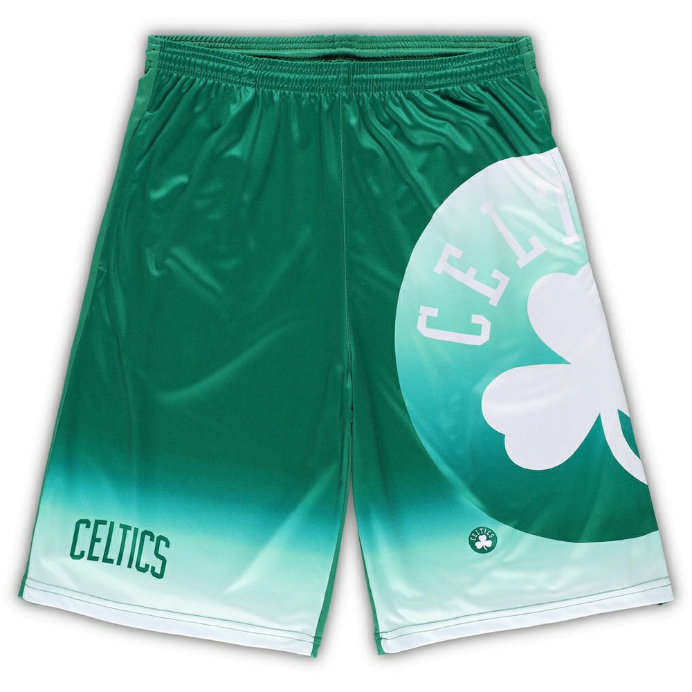 Boston Celtics Big & Tall Graphic Shorts Kelly Green