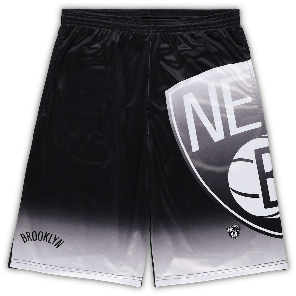 Brooklyn Nets Big & Tall Graphic Shorts Black