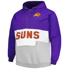 Phoenix Suns Big & Tall Anorak Half-Zip Hoodie Purple