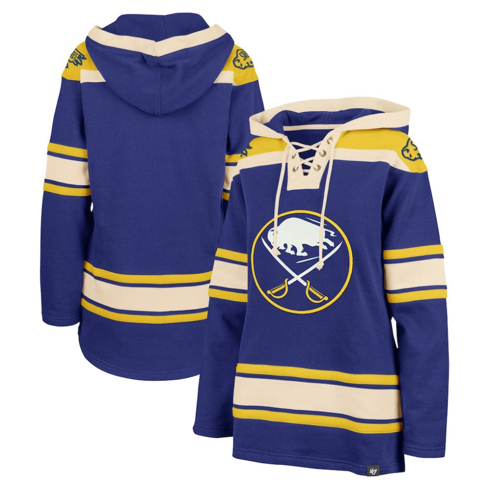 NHL Buffalo Sabres '47 Women's Superior Lacer Pullover Hoodie - Royal