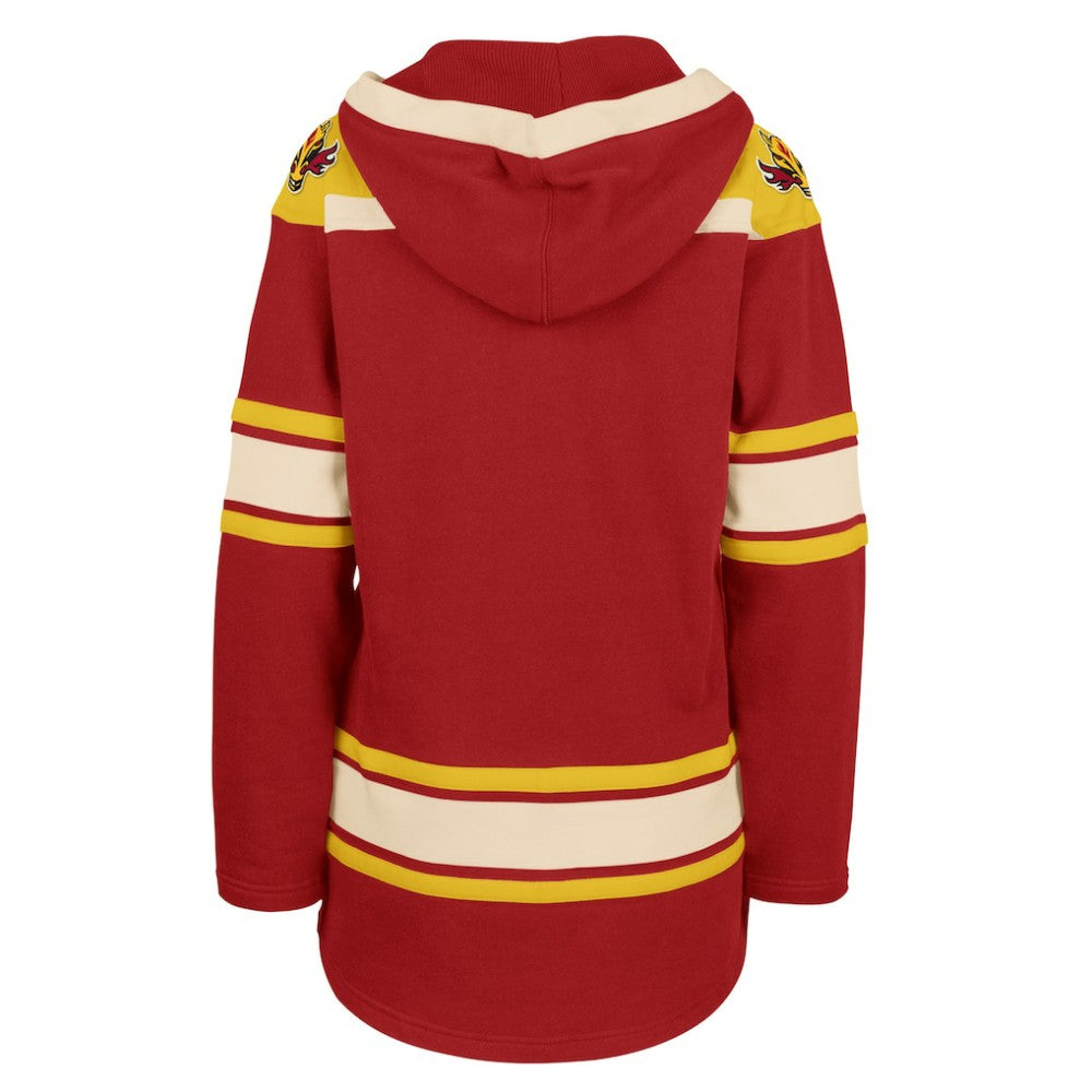 NHL Calgary Flames '47 Women's Superior Lacer Pullover Hoodie - Red