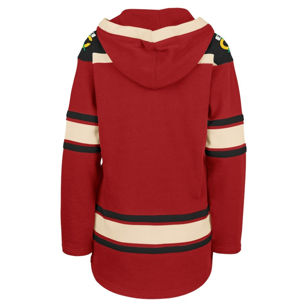 NHL Chicago Blackhawks '47 Women's Superior Lacer Pullover Hoodie - Red