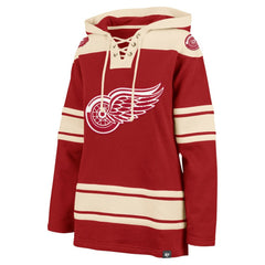 NHL Detroit Red Wings '47 Women's Superior Lacer Pullover Hoodie - Red