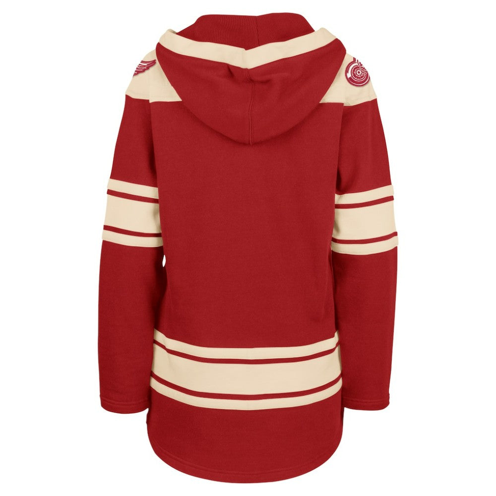NHL Detroit Red Wings '47 Women's Superior Lacer Pullover Hoodie - Red