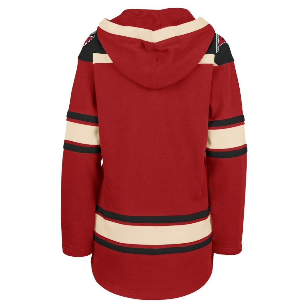 NHL Carolina Hurricanes '47 Women's Superior Lacer Pullover Hoodie - Red