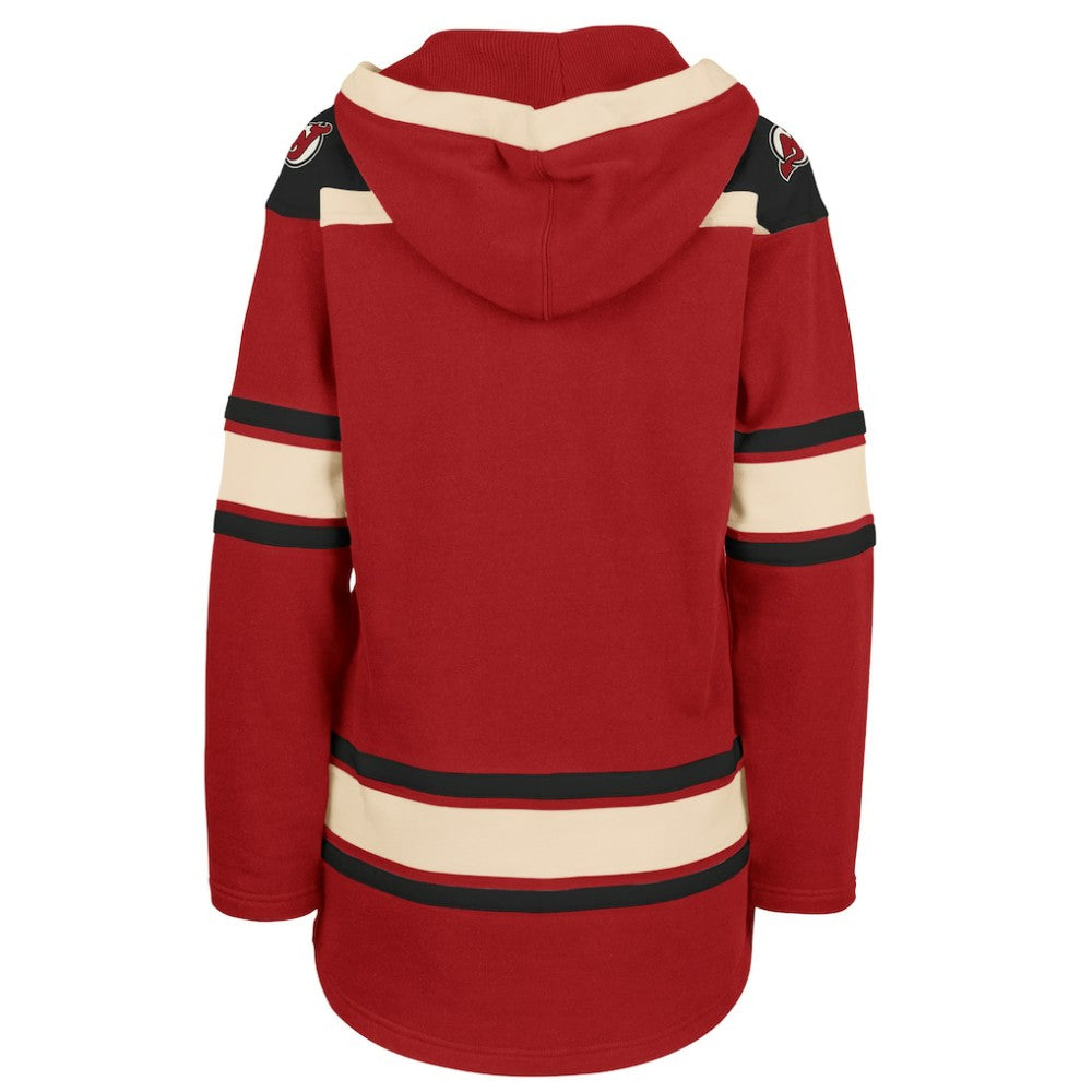 NHL New Jersey Devils '47 Women's Superior Lacer Pullover Hoodie - Red