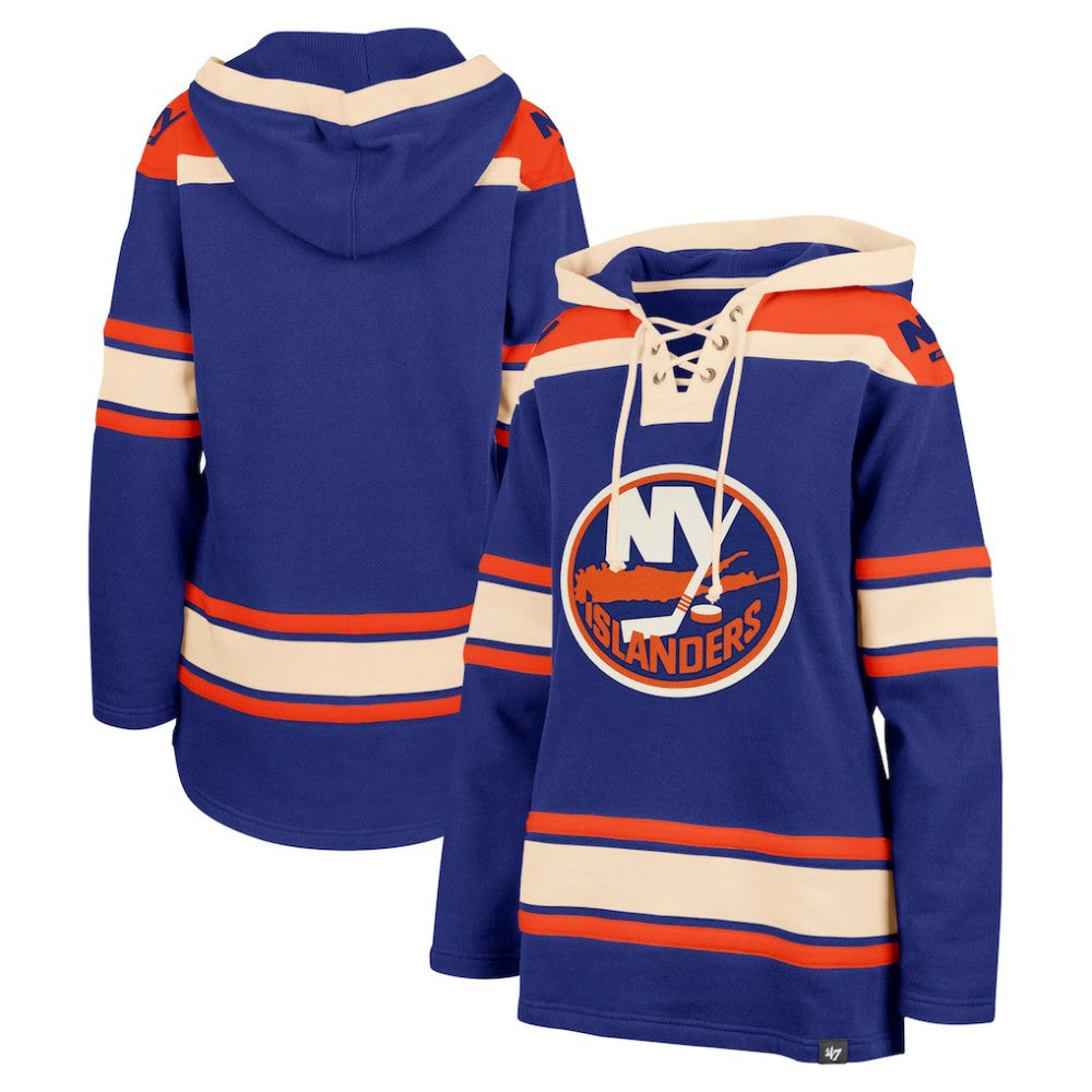 NHL New York Islanders '47 Women's Superior Lacer Pullover Hoodie - Royal