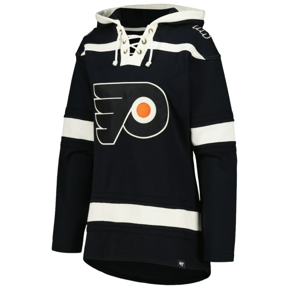 NHL Philadelphia Flyers '47 Women's Superior Lacer Pullover Hoodie - Black