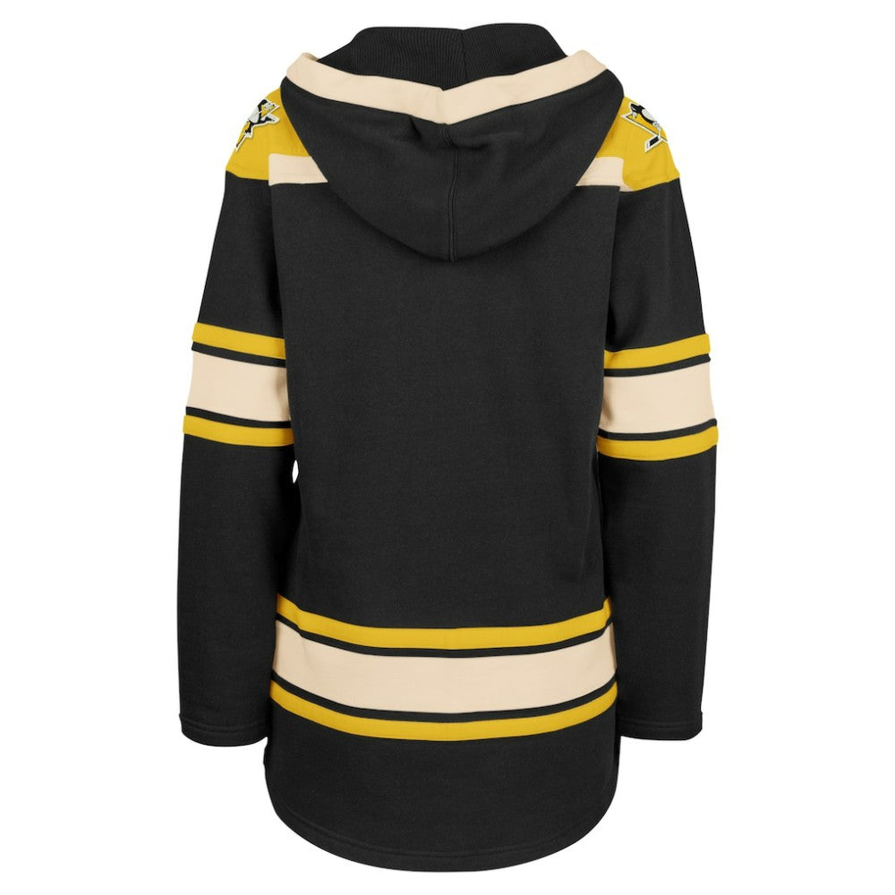 NHL Pittsburgh Penguins '47 Women's Superior Lacer Pullover Hoodie - Black