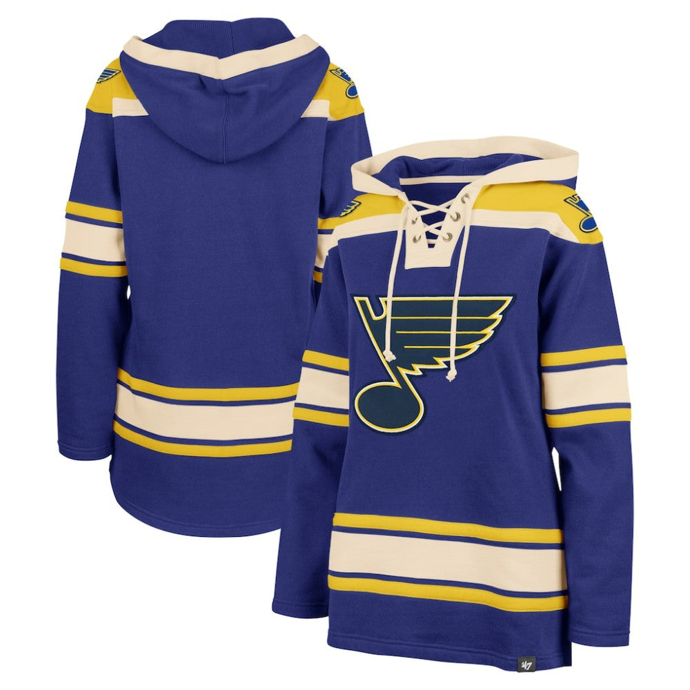 NHL St. Louis Blues '47 Women's Superior Lacer Pullover Hoodie - Blue