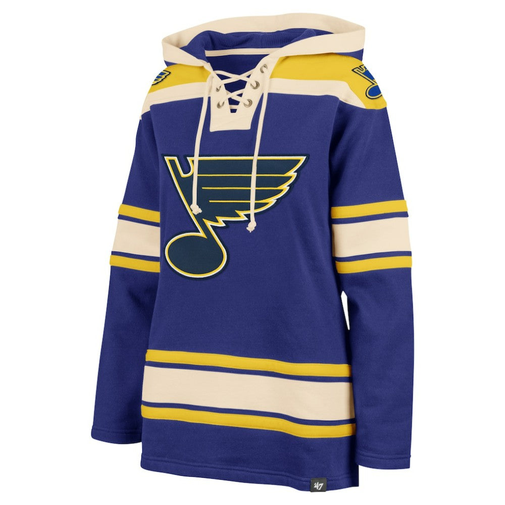 NHL St. Louis Blues '47 Women's Superior Lacer Pullover Hoodie - Blue