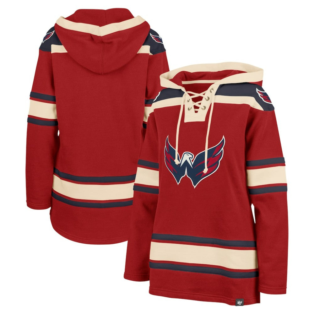 NHL Washington Capitals '47 Women's Superior Lacer Pullover Hoodie - Red