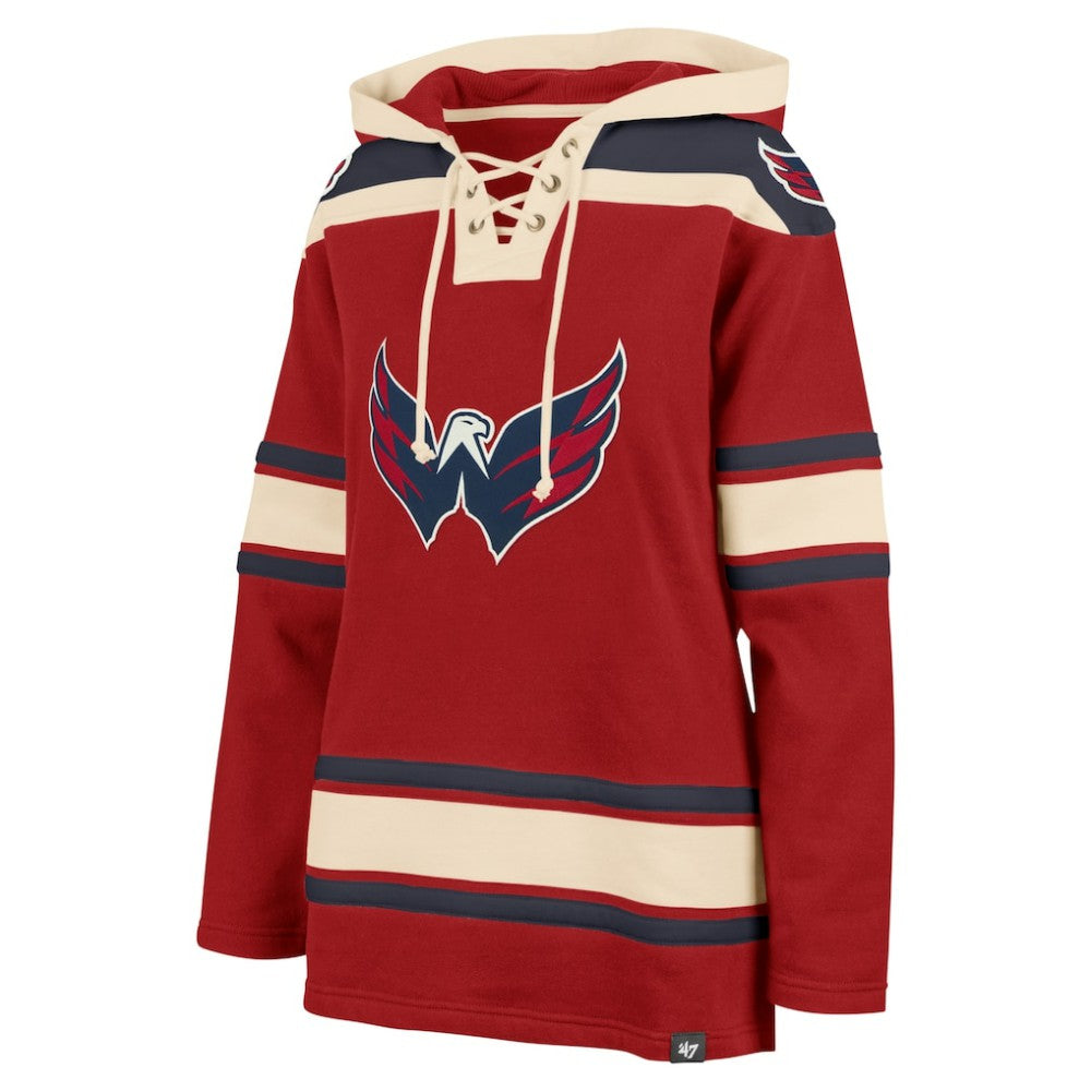NHL Washington Capitals '47 Women's Superior Lacer Pullover Hoodie - Red